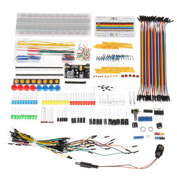 Electronic Components Super Kit With Power Supply Module Resistor Dupont Wire For Arduino With Plastic Box Package
