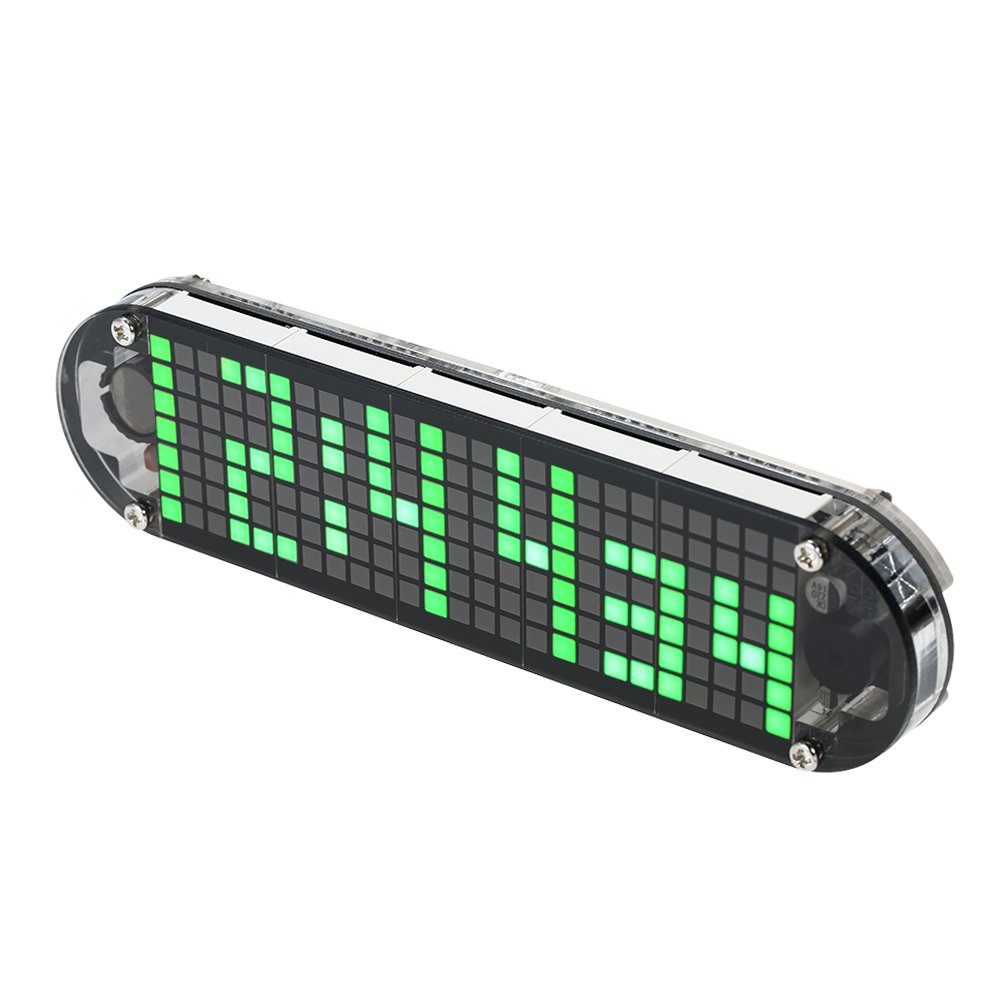 KKmoon Horloge LED Numérique DIY, Module de Minuteurs en Kit Lumière Contrôle, Affichage Automatique de l'Heure Température Date avec Boîtier Transparent