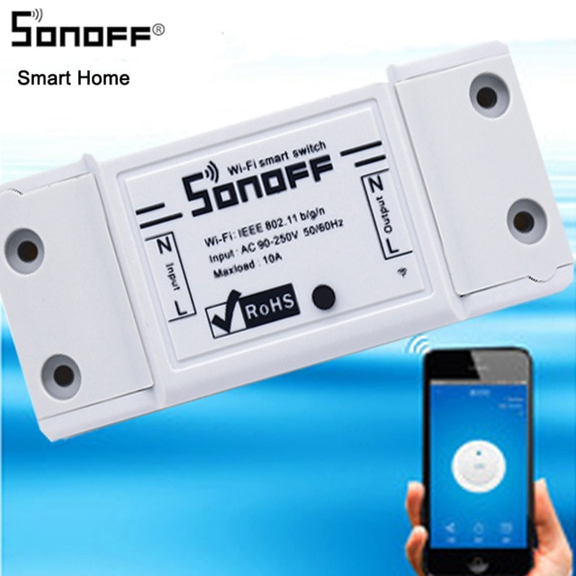 Sonoff De Base Wifi Commutateur, Diy Smart Domotique Module, sonoff S20/RF 433/Tactile/4ch PRO Télécommande Minuterie Sans Fil Commutateur