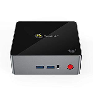 Beelink J45 Mini PC Licence Windows 10 Multimedia Office Ordinateur de Bureau Intel Apollo Lake Pentium Silver J4205 8Go Ram LPDDR4 SSD 256Go Double HDMI 4K, Montage VESA, Double WiFi