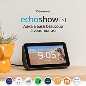 Découvrez Echo Show 5, Écran connecté compact avec Alexa, Noir