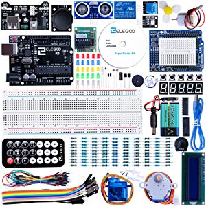 ELEGOO Carte Starter Kit de Démarrage Super avec Guide d'Utilisation Français pour Débutants et Professionnels DIY Compatible avec Arduino IDE