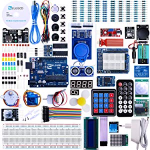 Elegoo Carte Starter Kit de Démarrage Ultime avec manuel d'utilisation Français Le Plus complet pour Débutants et Professionnels Diy compatible avec Arduino IDE