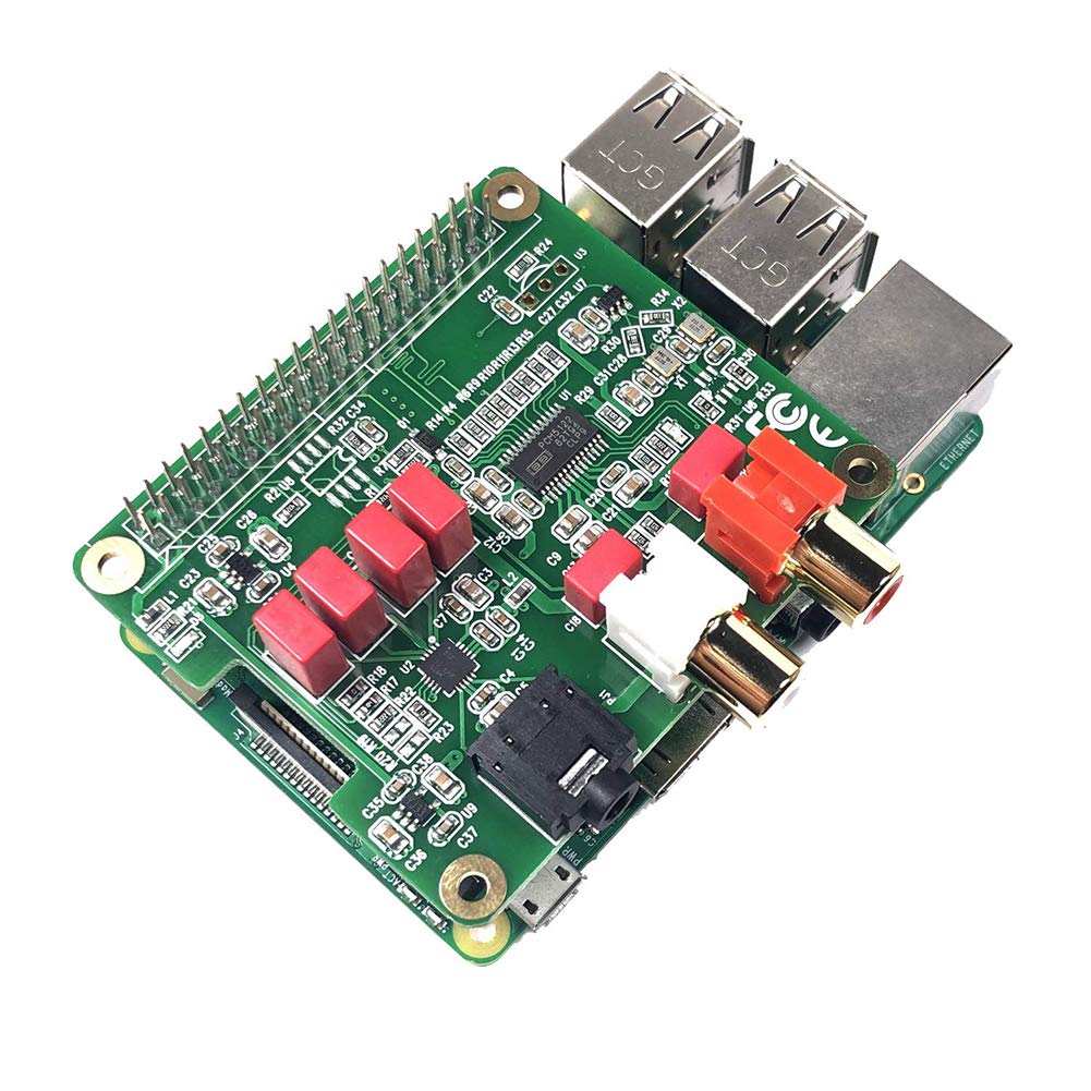HiFi DAC Hat PCM5122 Carte d'extension de Carte Son Module Audio pour Raspberry Pi 3B