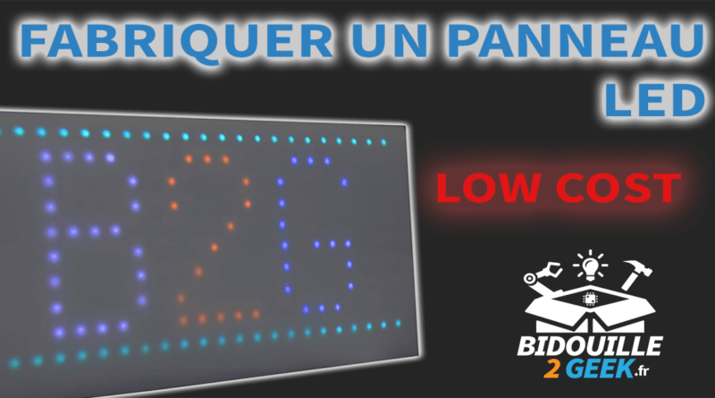 panneau led diy low cost