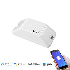 SONOFF Basic RFR3 Interrupteur Connecté WiFi RF 433MHz Contrôle Commutateur Intelligent,Compatible avec Alexa/Google Home/Nest/IFTTT,Commande Vocale,Fonction de Minuterie,Soutien Contrôle de LAN