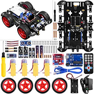 UNIROI Kit Voiture Robot, Voiture Bluetooth électrique intélligente, kit de robotique UNOR3 kit